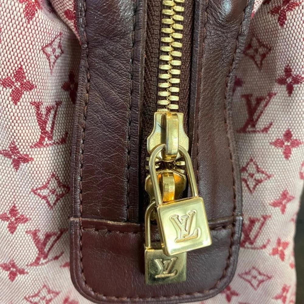 Authentic Bordeaux Mini Lin Monogram - Picture 5 of 8
